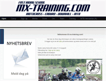 Tablet Screenshot of mx-training.com